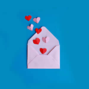 Cute Valentines Day Love Letter Envelope Wallpaper