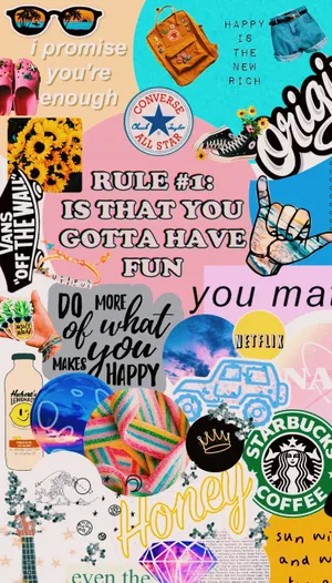 Cute Vsco Aesthetic Cut Outs Wallpaper
