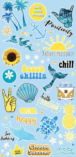 Cute Vsco Blue Aesthetic Wallpaper