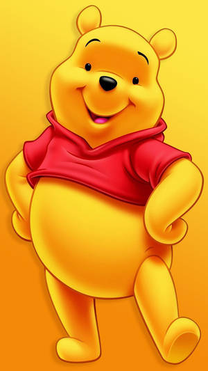 Cute Winnie The Pooh Pose Wallpaper