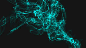 Cyan Aesthetic Smoke Wallpaper