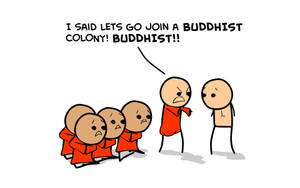 Cyanide And Happiness Buddhist Wallpaper