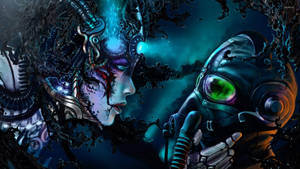 Cyber Couple Underwater Wallpaper
