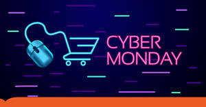 Cyber Monday Digital Shopping Cart Wallpaper