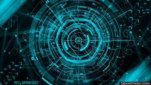 Cyber Techno Logo Wallpaper