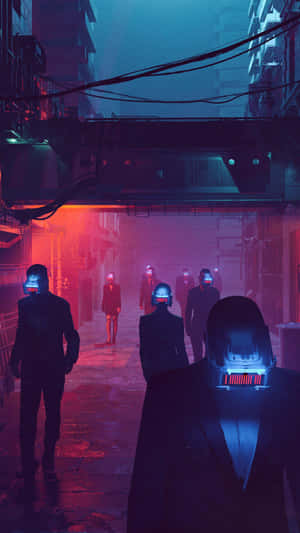 Cyberpunk_2077_ Futuristic_ Patrol Wallpaper