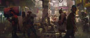 Cyberpunk 3440x1440 Screen Theme Wallpaper