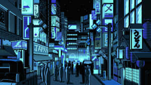 Cyberpunk Pixel Art Redrawing The Cybernetic Visions Of The Future Wallpaper