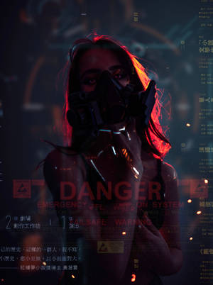 Cyberpunk Red Girl Wallpaper