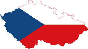 Czech Republic Flag Map Wallpaper