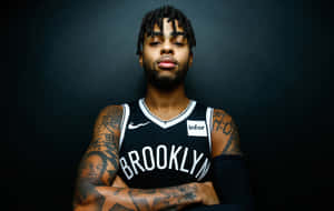 D'angelo Russell Arms Crossed Wallpaper