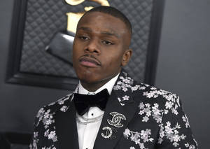 Dababy Floral Tuxedo At Grammy Awards Wallpaper