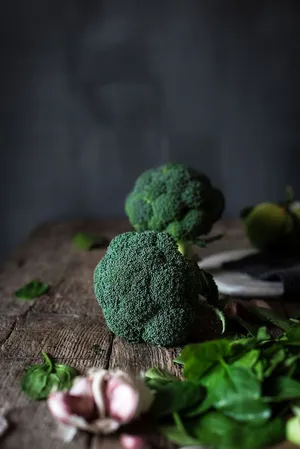 Broccoli Caesar Salad with Greek Yogurt Caesar Dressing