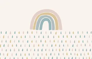 Dainty Pastel Cute Rainbow Wallpaper