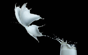 Dairy Milk Liquid Butterfly Splatter Wallpaper