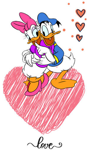 Daisy Duck And Donald Duck Love Wallpaper