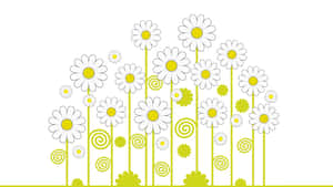 Daisy Laptop Art Wallpaper