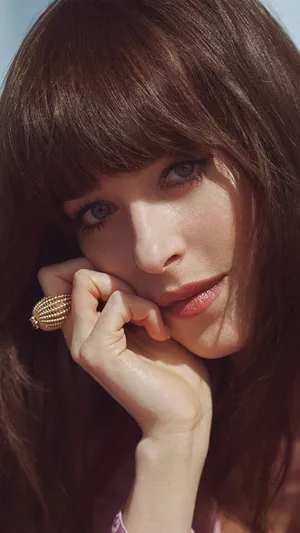 Dakota Johnson Beautiful Face Wallpaper