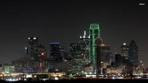 Dallas Skyline Downtown At Night Wallpaper