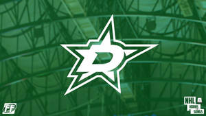 Dallas Stars All-white Logo Wallpaper