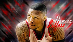 Damian Lillard Basketball Artwork Wallpaper