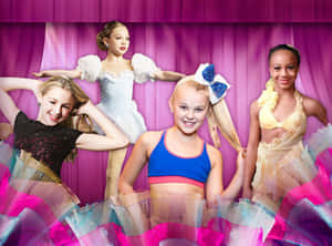 Dance Moms_ Young Dancers_ Purple Backdrop Wallpaper