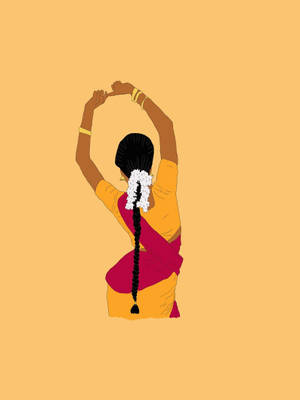 Dancing Indian Woman Wallpaper