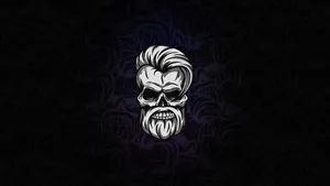 Danger Alert: Gangster Skeleton Stalking The Night Wallpaper