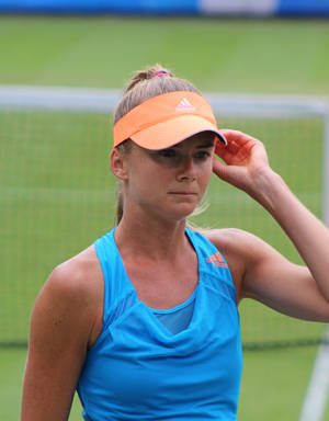 Daniela Hantuchova Orange Adidas Cap Wallpaper