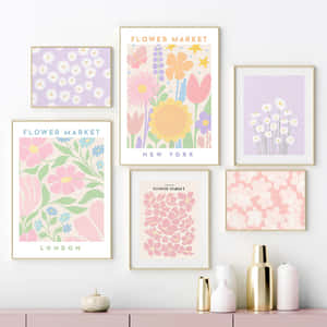 Danish Aesthetic Wall Frames Wallpaper