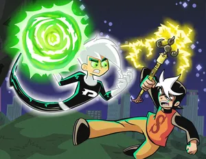 Danny Phantom Vs Zak Saturday Wallpaper