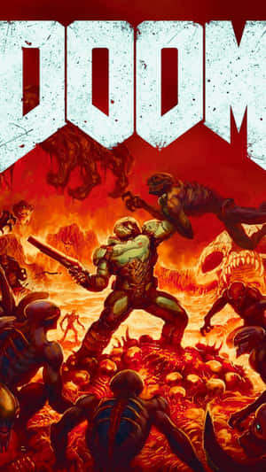 Dare To Visit The Post-apocalyptic World Of Doom On Your Iphone! Wallpaper