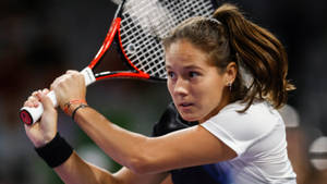 Daria Kasatkina In Action Wallpaper