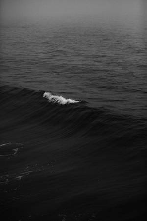 Dark Aesthetic Black And White Waves