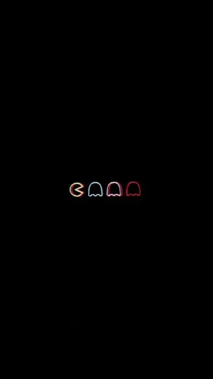 Dark Aesthetic Cartoon Pacman Icons Wallpaper