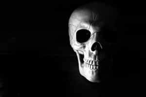 Dark And Mysterious Black Skeleton Wallpaper