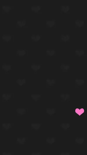 Dark Android Heart Patterns Wallpaper