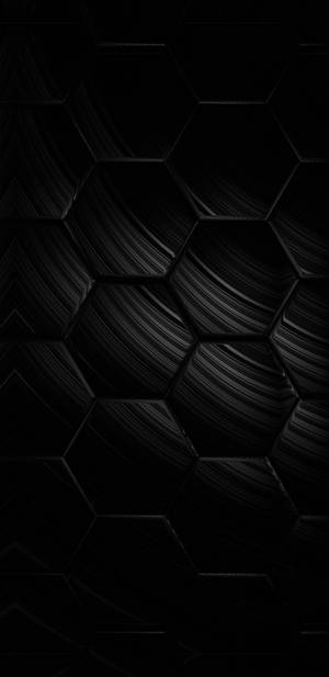 Dark Android Hexagon Background Wallpaper