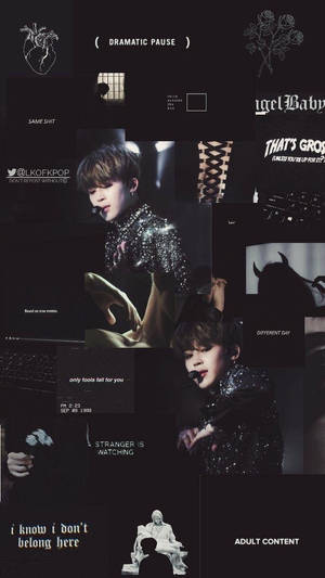 Dark Angel Jimin Aesthetic Wallpaper