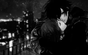 Dark Anime Love Art Wallpaper