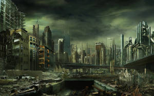 Dark Apocalyptic City Wallpaper