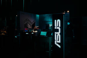 Dark Asus Office Room Wallpaper