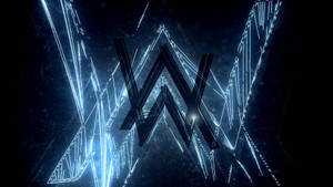 Dark Blue Alan Walker Logo Wallpaper