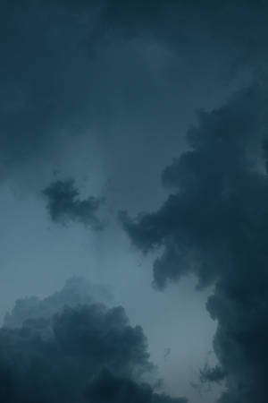 Dark Blue Cloud Iphone Wallpaper