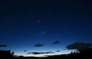 Dark Blue Clouds At Night Wallpaper