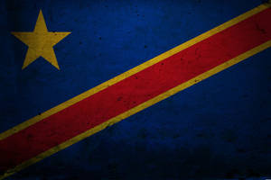 Dark Blue Congo Flag Wallpaper