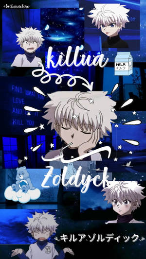Dark Blue Killua Iphone Wallpaper