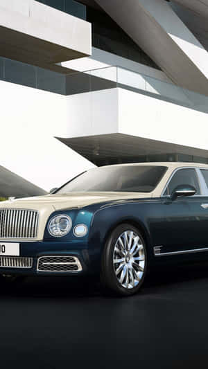 Dark Blue Mulsanne Bentley Iphone Wallpaper