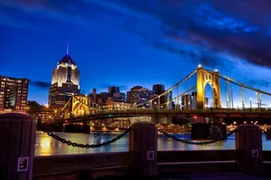 Dark Blue Pittsburgh Wallpaper