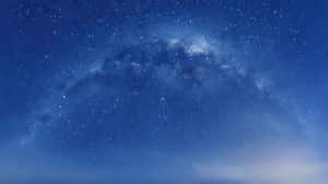 Dark Blue Star Galaxy Arc Wallpaper